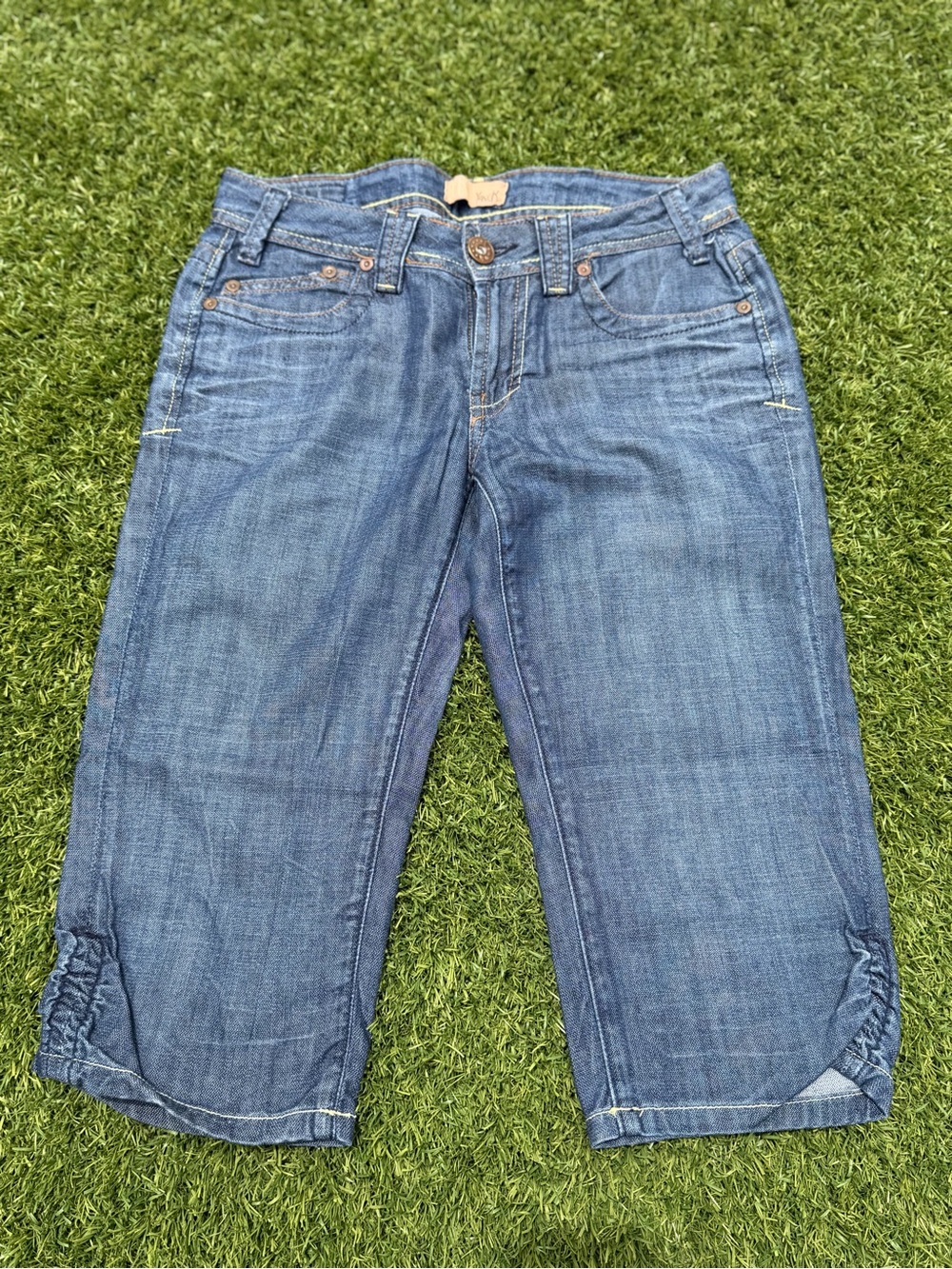 Yanuk Mid Blue Cropped Denim Jeans